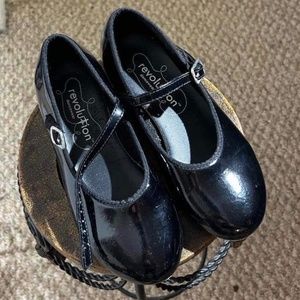 Girls Revolution Dancewear Tap Shoes Black Girls Size 2A